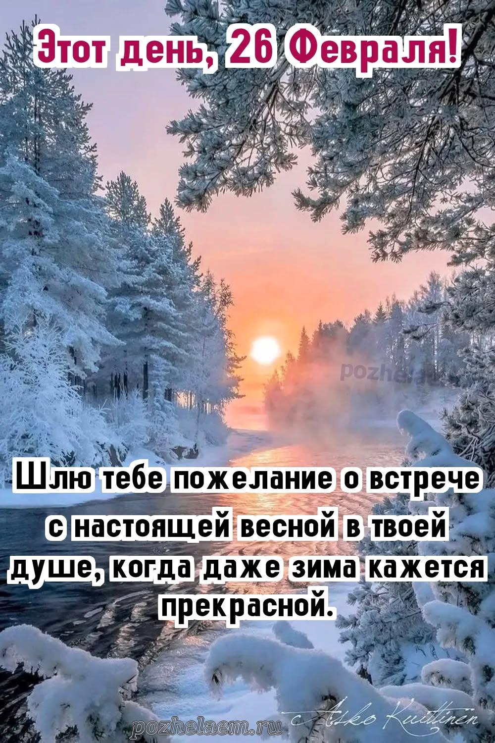 Красивые открытки на 26 февраля (100+ фото)