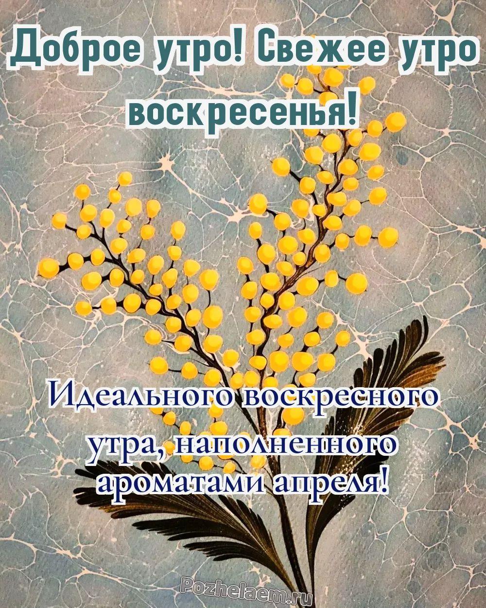 Доброе утро воскресенье апреля