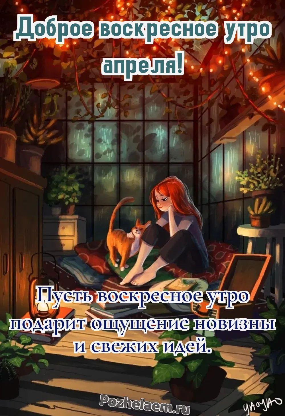 Доброе утро воскресенье апреля
